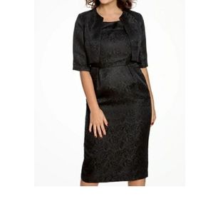 NWT Lindy Bop Amanda Blk Pencil Dress & Jacket Set